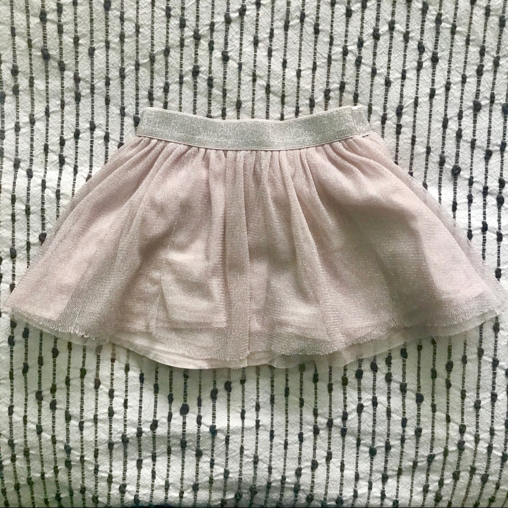 Baby Gap pink and silver tulle skirt